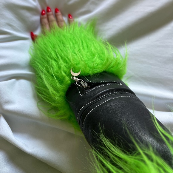 NWT RARE Marine Serre Leather Trench Coat - Picture 9 of 16